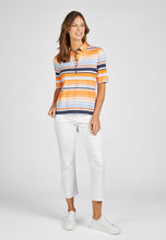 Load image into Gallery viewer, 124359- Stripe Collar T-Shirt- Rabe