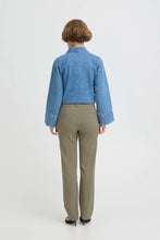 Load image into Gallery viewer, Khaki Straight Leg Trousers - b.young