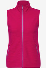 Load image into Gallery viewer, 302721-Cerise Mesh Sleeve Hoody - Cecil