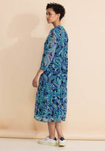 Load image into Gallery viewer, 143913- Blue Print Chiffon Dress - Street One