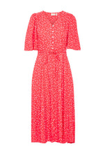 Load image into Gallery viewer, 5414 - Dress with Button Detail - Pink - Fransa