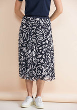 Load image into Gallery viewer, 361441- Navy/White Print Mesh Skirt - Street One