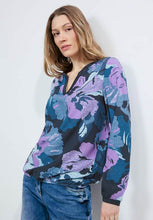 Load image into Gallery viewer, 344540- Lilac/Navy Print Blouse - Cecil