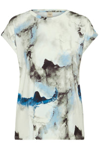 Short Sleeve T-Shirt - Olive Watercolour - Fransa