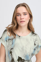 Load image into Gallery viewer, Short Sleeve T-Shirt - Olive Watercolour - Fransa