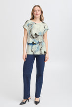 Load image into Gallery viewer, Short Sleeve T-Shirt - Olive Watercolour - Fransa