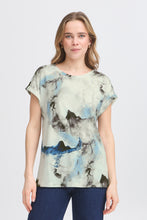 Load image into Gallery viewer, Short Sleeve T-Shirt - Olive Watercolour - Fransa