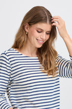 Load image into Gallery viewer, Striped T-Shirt - Navy - Fransa