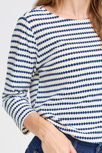 Load image into Gallery viewer, Striped T-Shirt - Navy - Fransa