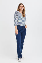 Load image into Gallery viewer, Striped T-Shirt - Navy - Fransa