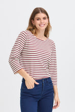 Load image into Gallery viewer, Striped T-Shirt - Fudge - Fransa