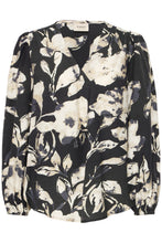 Load image into Gallery viewer, Patterned Blouse- Black - Fransa