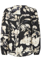 Load image into Gallery viewer, Patterned Blouse- Black - Fransa