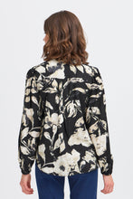 Load image into Gallery viewer, Patterned Blouse- Black - Fransa