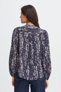 Patterned Blouse- NightSky - Fransa