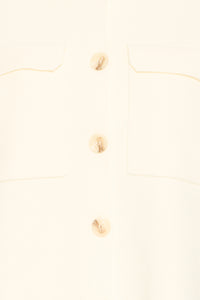 Box Cardigan - White - Fransa