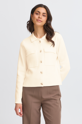 Box Cardigan - White - Fransa