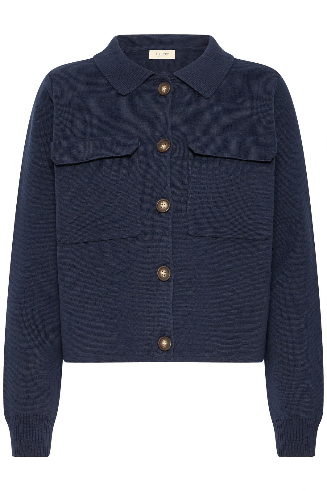 Box Cardigan - Navy - Fransa