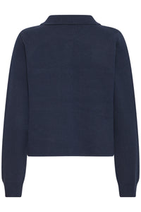 Box Cardigan - Navy - Fransa