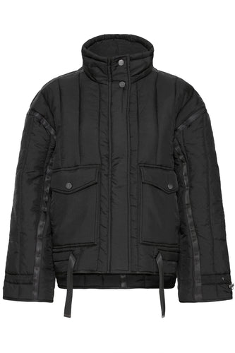 Short Quilted Jacket - Black - Fransa