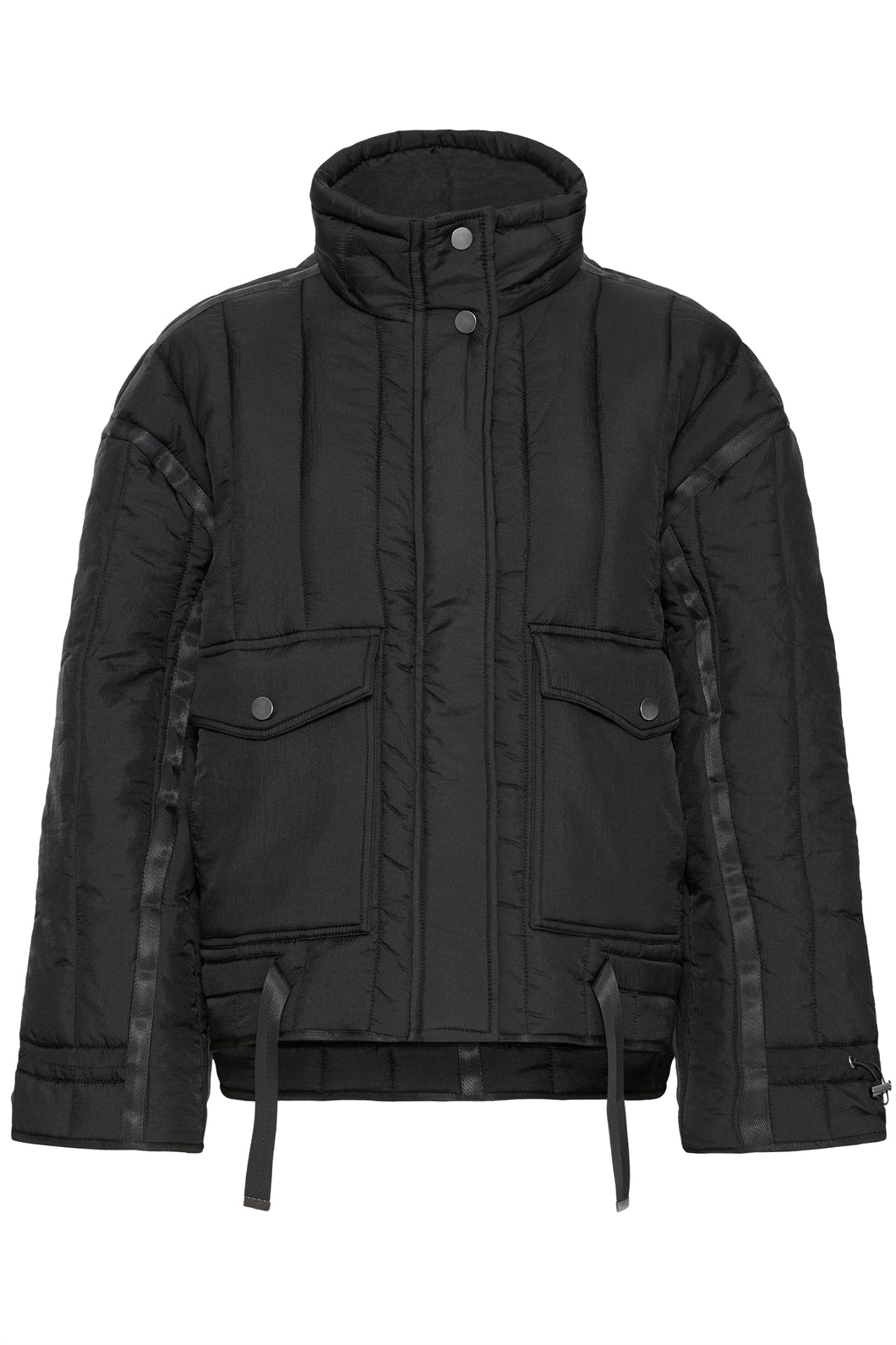 Short Quilted Jacket - Black - Fransa