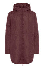 Load image into Gallery viewer, Quilted Coat - Fudge  - Fransa