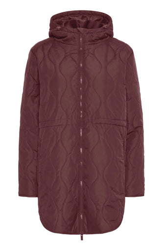 Quilted Coat - Fudge  - Fransa