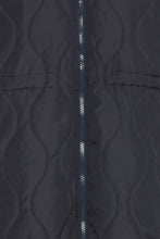 Load image into Gallery viewer, Close-up of a textured black fabric with a zipper running vertically.