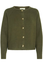 Load image into Gallery viewer, Button-Up Cardigan - Olive - Fransa