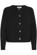 Load image into Gallery viewer, Button-Up Cardigan - Black - Fransa