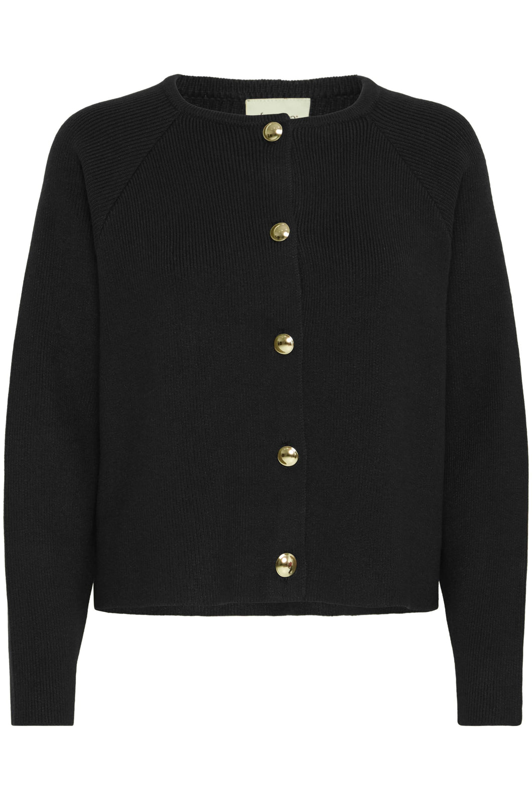 Button-Up Cardigan - Black - Fransa