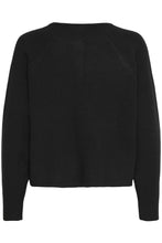 Load image into Gallery viewer, Button-Up Cardigan - Black - Fransa