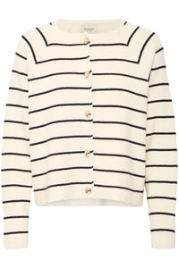 Button-Up Cardigan - White - Fransa