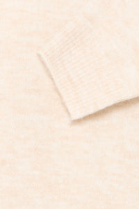 Knitted Jumper with Collar - Cream - Fransa