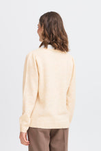 Load image into Gallery viewer, Knitted Jumper with Collar - Cream - Fransa