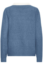 Load image into Gallery viewer, Knitted Jumper with Collar - Sea Foam - Fransa