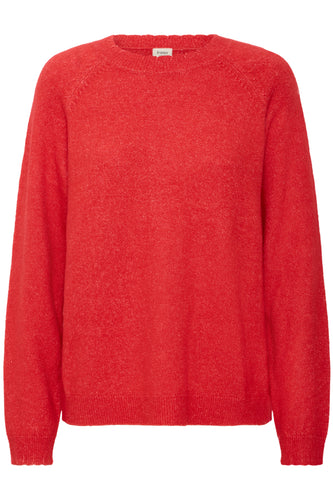 Red sweater on a white background