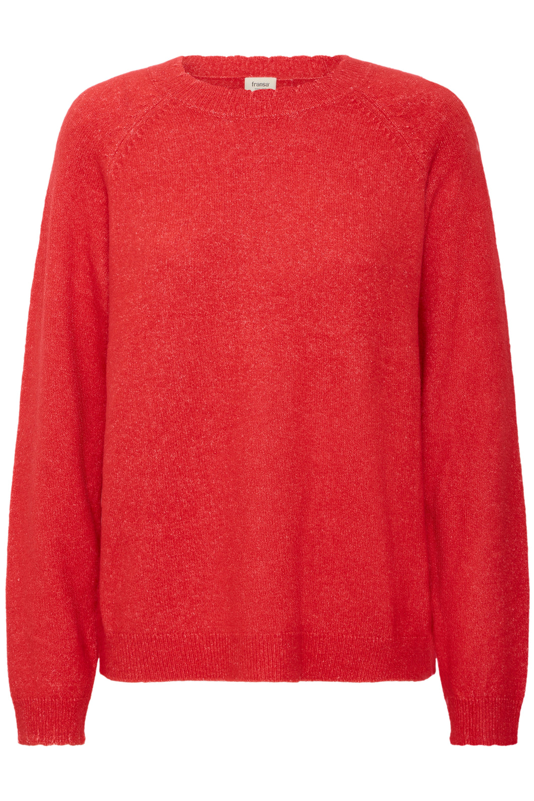 Red sweater on a white background