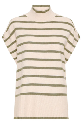 Turtle-Neck Pullover - Green - Fransa