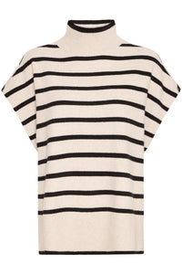 Turtle-Neck Pullover - Black- Fransa