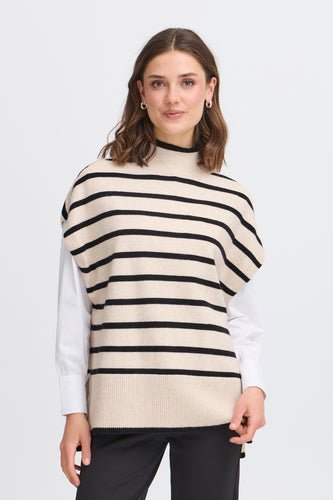 Turtle-Neck Pullover - Black- Fransa