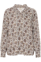 Load image into Gallery viewer, Floral patterned blouse on a white background
