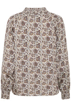 Load image into Gallery viewer, V-Neck Printed Blouse - Cream and Red  -  Fransa