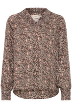 Load image into Gallery viewer, V-Neck Printed Blouse - Black and Cream -  Fransa