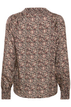 Load image into Gallery viewer, V-Neck Printed Blouse - Black and Cream -  Fransa