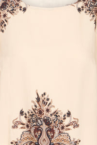 Paisley Patterned Blouse - Off-White - Fransa