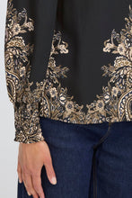 Load image into Gallery viewer, Paisley Patterned Blouse - Black - Fransa