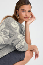 Load image into Gallery viewer, Flower Print Jumper - Grey - B.Young