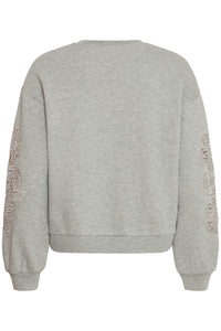 Sweatshirt with Sleeve Cutout - B.Young
