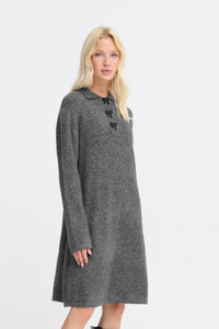 Polo Neck Bow Dress - B.Young